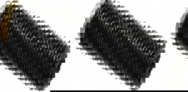 Set Screw: M12 x 1.75 x 40 mm, Soft Tip Point, Steel, Grade 5.8